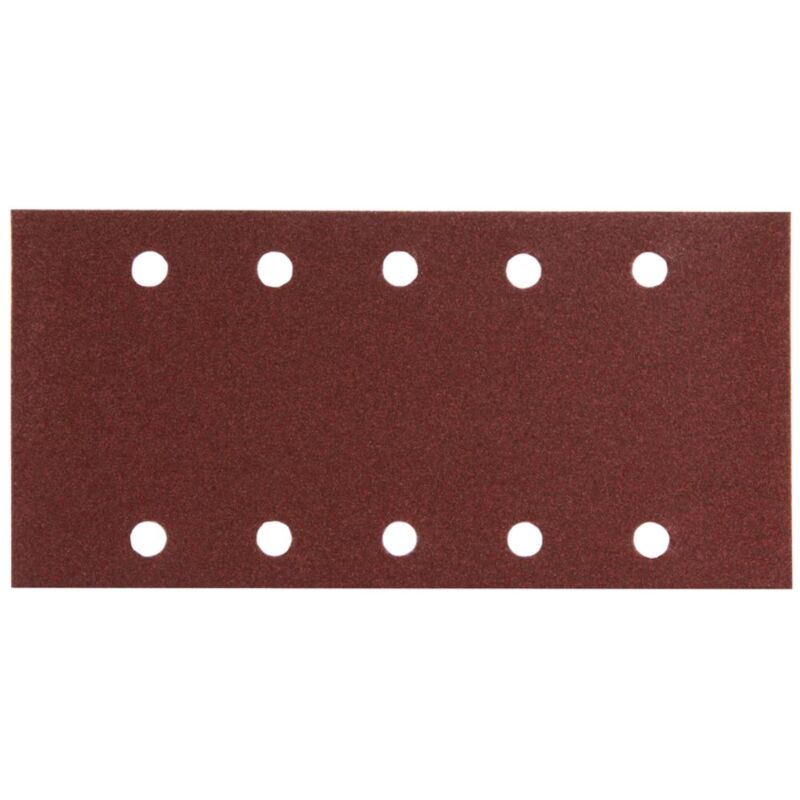 Carta vetrata Makita 115 x 229 mm, K100, 10 pz. 115 x 229 mm - K100 - 10 pz. - 10 fori
