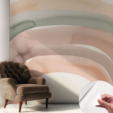 Carta da parati adesiva - fotomurale - facile da applicare - per la soggiorno - camera da letto - Archi arcobaleno 250x250 cm