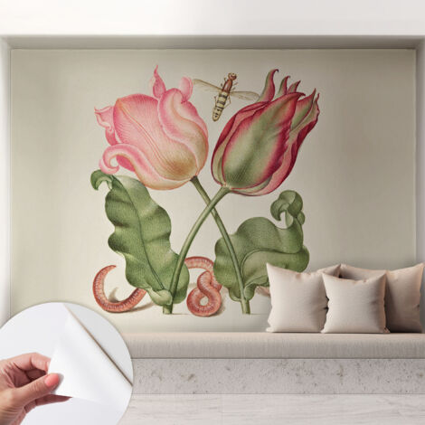 Carta da parati adesiva - fotomurale - facile da applicare - per la soggiorno - camera da letto - Bellezza dei tulipani 208x146 cm