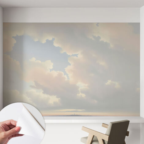 Carta da parati adesiva - fotomurale - facile da applicare - per la soggiorno - camera da letto - Cielo pastello 152x104 cm