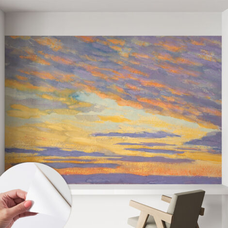 Carta da parati adesiva - fotomurale - facile da applicare - per la soggiorno - camera da letto - Cielo pastello 152x104 cm