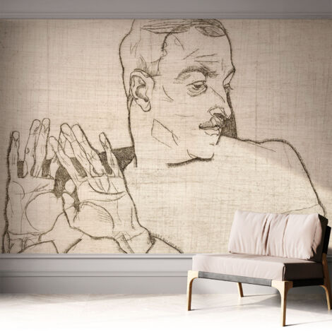Carta da parati adesiva - fotomurale - facile da applicare - per la soggiorno - camera da letto - Figura espressiva 312x219 cm