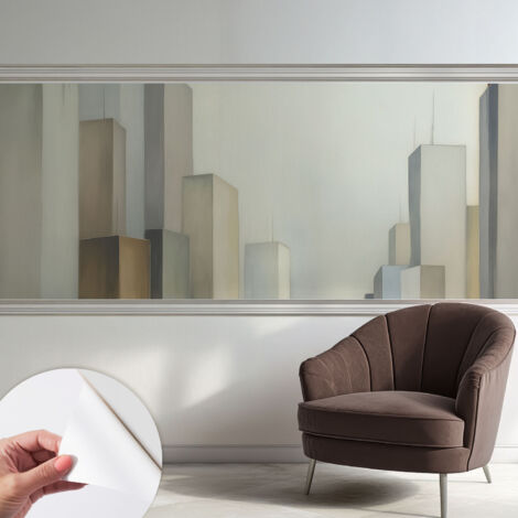 Carta da parati adesiva - fotomurale - facile da applicare - per la soggiorno - camera da letto - Grattacieli urbani 250x104 cm