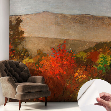 Carta da parati adesiva - fotomurale - facile da applicare - per la soggiorno - camera da letto - Panorama autunnale 250x250 cm