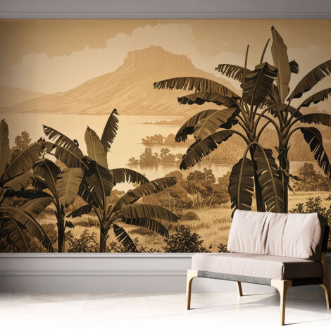 Carta da parati adesiva - fotomurale - facile da applicare - per la soggiorno - camera da letto - Panorama tropicale 312x219 cm