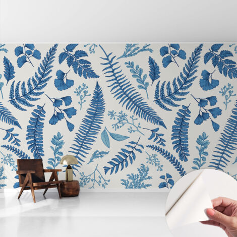 Carta da parati adesiva - lavabile - decorazione murale - per cucina - pellicola decorativa Motivi botanici 416x254 cm