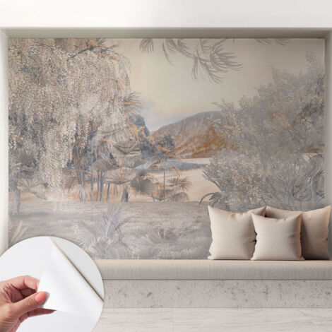 Carta da parati adesiva - lavabile - decorazione murale - per cucina - pellicola decorativa Natura sottile 208x146 cm