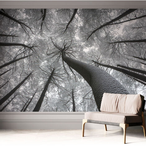 Carta da parati adesiva - lavabile - decorazione murale - per cucina - pellicola decorativa Paesaggio invernale 312x219 cm