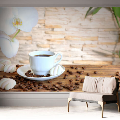 Carta da parati adesiva - lavabile - decorazione murale - per cucina - pellicola decorativa Rilassamento floreale 312x219 cm