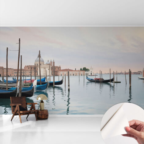 Carta da parati adesiva - lavabile - decorazione murale - per cucina - pellicola decorativa Scenario veneziano 416x254 cm