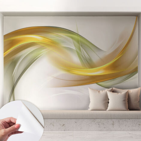 Carta da parati autoadesiva - Fotomurale adesivo - design elegante - stile moderno - Armonia fluida 208x146 cm