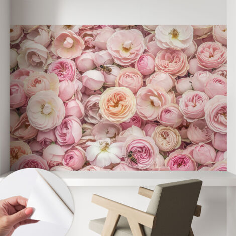 Carta da parati autoadesiva - Fotomurale adesivo - design elegante - stile moderno - Bellissimi fiori 104x70 cm
