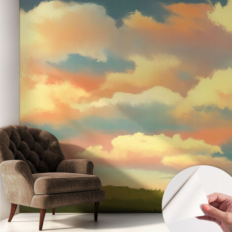 Carta da parati autoadesiva - Fotomurale adesivo - design elegante - stile moderno - Cielo e nuvole 250x250 cm