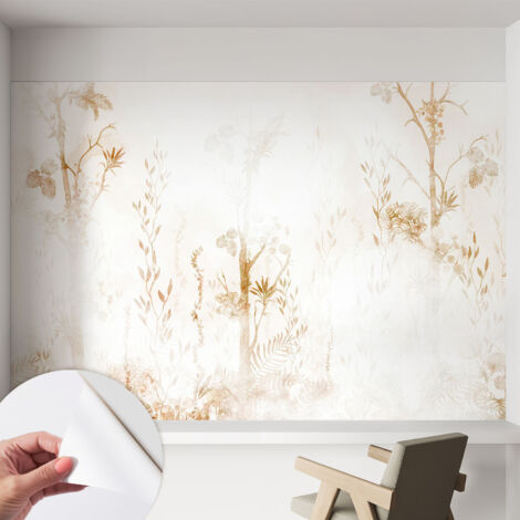 Carta da parati autoadesiva - Fotomurale adesivo - design elegante - stile moderno - Eleganza botanica 152x104 cm