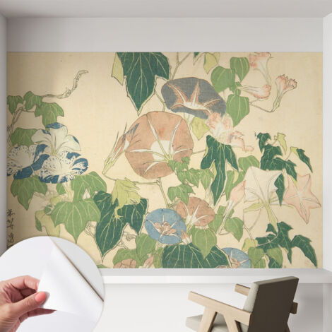 Carta da parati autoadesiva - Fotomurale adesivo - design elegante - stile moderno - Eleganza floreale 152x104 cm