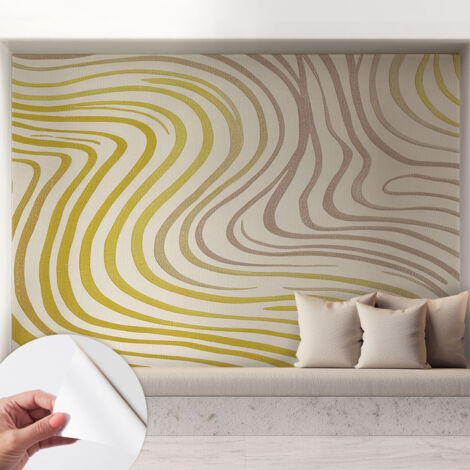 Carta da parati autoadesiva - Fotomurale adesivo - design elegante - stile moderno - Eleganza fluida 208x146 cm
