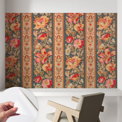 Carta da parati autoadesiva - Fotomurale adesivo - design elegante - stile moderno - Fiori colorati 104x70 cm
