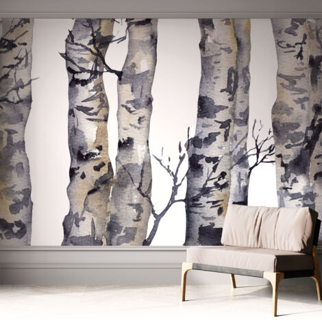 Carta da parati autoadesiva - Fotomurale adesivo - design elegante - stile moderno - Foresta di pioppi 312x219 cm