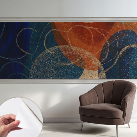 Carta da parati autoadesiva - Fotomurale adesivo - design elegante - stile moderno - Forme colorate 250x104 cm