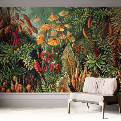 Carta da parati autoadesiva - Fotomurale adesivo - design elegante - stile moderno - Giardino esotico 312x219 cm