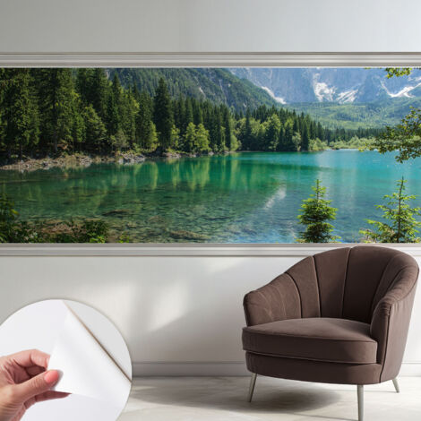 Carta da parati autoadesiva - Fotomurale adesivo - design elegante - stile moderno - Lago verde 250x104 cm