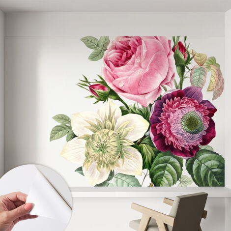 Carta da parati autoadesiva - Fotomurale adesivo - design elegante - stile moderno - Mazzo di fiori 152x104 cm
