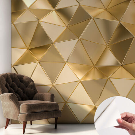 Carta da parati autoadesiva - Fotomurale adesivo - design elegante - stile moderno - Motivi triangolari 250x250 cm