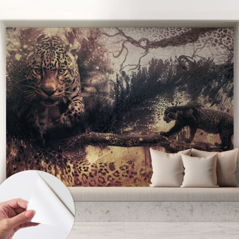 Carta da parati autoadesiva - Fotomurale adesivo - design elegante - stile moderno - Motivo boschivo 208x146 cm