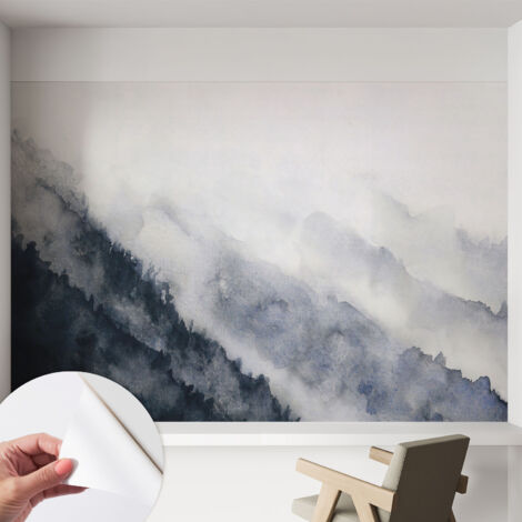Carta da parati autoadesiva - Fotomurale adesivo - design elegante - stile moderno - Nebbia di montagna 152x104 cm