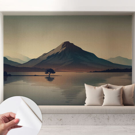 Carta da parati autoadesiva - Fotomurale adesivo - design elegante - stile moderno - Paesaggio montano 208x146 cm