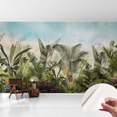 Carta da parati autoadesiva - Fotomurale adesivo - design elegante - stile moderno - Paradiso tropicale 416x254 cm