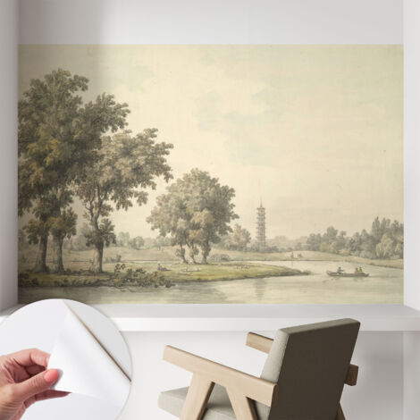 Carta da parati autoadesiva - Fotomurale adesivo - design elegante - stile moderno - Parco tranquillo 104x70 cm