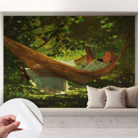 Carta da parati autoadesiva - Fotomurale adesivo - design elegante - stile moderno - Relax sull'amaca 208x146 cm