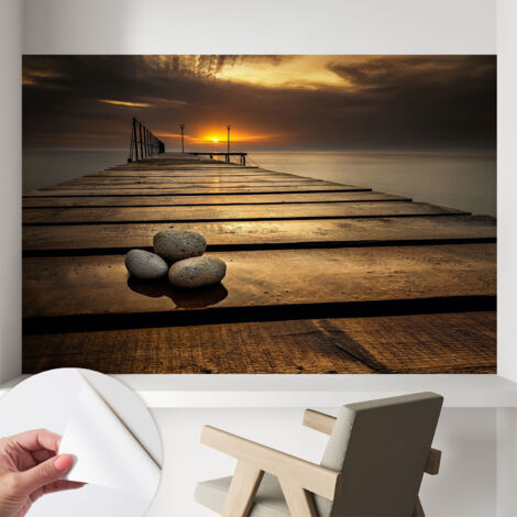Carta da parati autoadesiva - Fotomurale adesivo - design elegante - stile moderno - Tramonto 104x70 cm