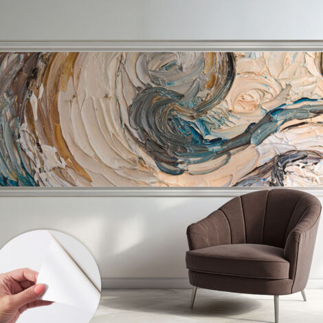 Carta da parati autoadesiva - Fotomurale adesivo - design elegante - stile moderno - Vortici colorati 250x104 cm