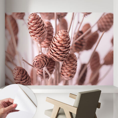 Carta da parati autoadesiva - Fotomurale adesivo - soggiorno moderno - resistente - Eleganza naturale 104x70 cm