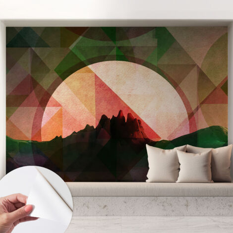 Carta da parati autoadesiva - fotomurale - alta qualità - per la cucina - camera da letto - Colline pittoresche 208x146 cm
