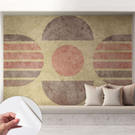 Carta da parati autoadesiva - fotomurale - alta qualità - per la cucina - camera da letto - Forme geometriche 208x146 cm