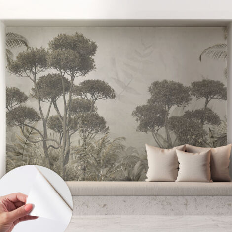 Carta da parati autoadesiva - fotomurale - alta qualità - per la cucina - camera da letto - Giungla tropicale 208x146 cm