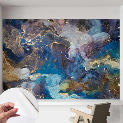 Carta da parati autoadesiva - fotomurale - alta qualità - per la cucina - camera da letto - Mosaico cosmico 152x104 cm