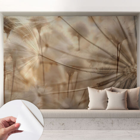 Carta da parati autoadesiva - fotomurale - alta qualità - per la cucina - camera da letto - Sottili soffioni 208x146 cm