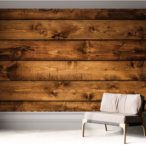 Carta da parati autoadesiva - fotomurale - decorazione parete - murale - adesivo da muro - Assi di legno 312x219 cm