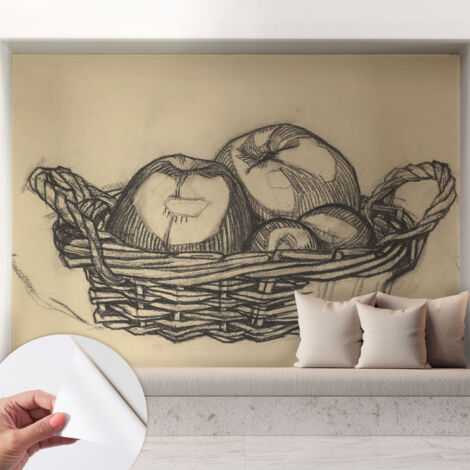 Carta da parati autoadesiva - fotomurale - decorazione parete - murale - adesivo da muro - Cesto di frutta 208x146 cm