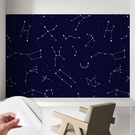 Carta da parati autoadesiva - fotomurale - decorazione parete - murale - adesivo da muro - Cielo stellato 104x70 cm