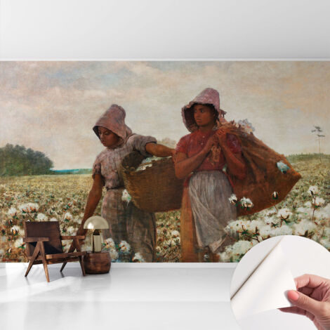 Carta da parati autoadesiva - fotomurale - decorazione parete - murale - adesivo da muro - Lavoro nei campi 416x254 cm