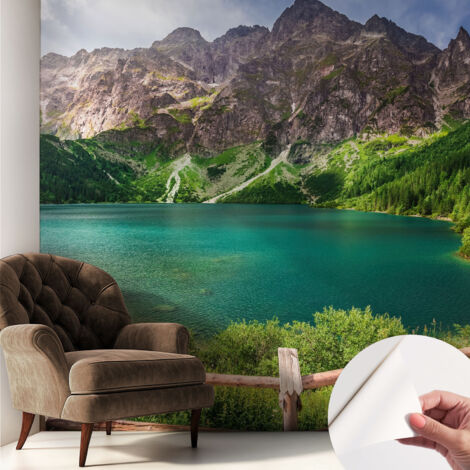 Carta da parati autoadesiva - fotomurale - decorazione parete - murale - adesivo da muro - Paesaggio montano 250x250 cm