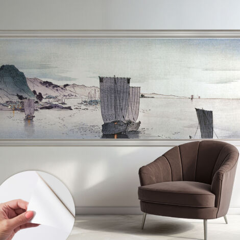 Carta da parati autoadesiva - fotomurale - decorazione parete - murale - adesivo da muro - Scena marinara 250x104 cm
