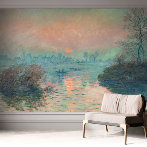Carta da parati autoadesiva - fotomurale - decorazione parete - murale - adesivo da muro - Tramonto suggestivo 312x219 cm
