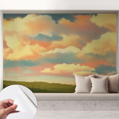 Carta da parati autoadesiva - fotomurale - decorazione parete - stile elegante - decorazione casa - Cielo e nuvole 208x146 cm