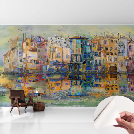 Carta da parati autoadesiva - fotomurale - decorazione parete - stile elegante - decorazione casa - Città magica 416x254 cm